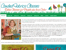 Tablet Screenshot of classes.candiedfabrics.com